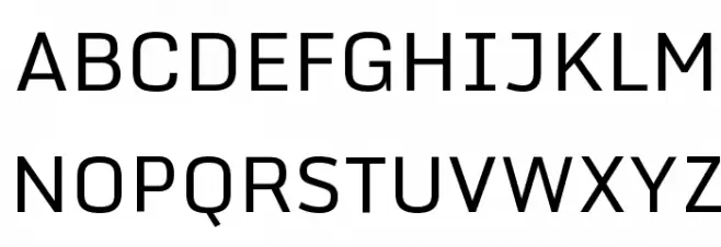 Monda Regular Font UPPERCASE