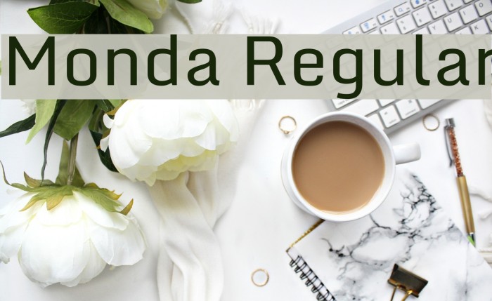 Monda Regular Font examples