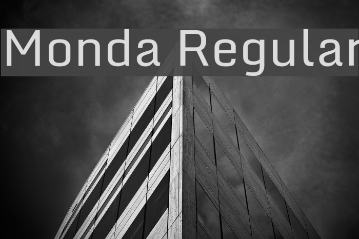 Monda Regular Font examples