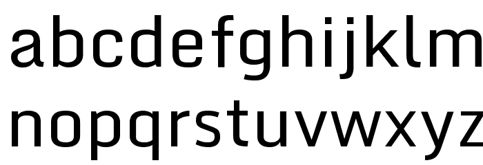 Monda Regular Font LOWERCASE