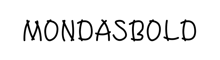 Mondas Bold  font caratteri gratis