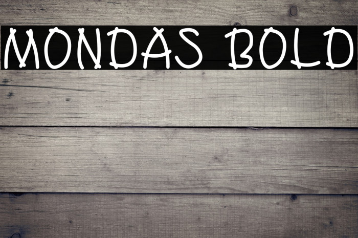 Mondas Bold Example 1