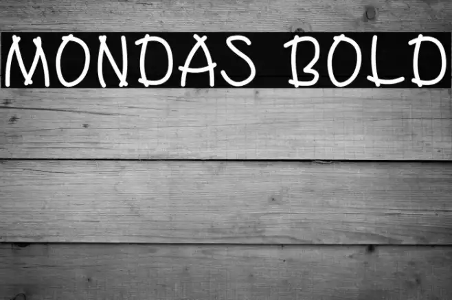 Mondas Bold Example 1