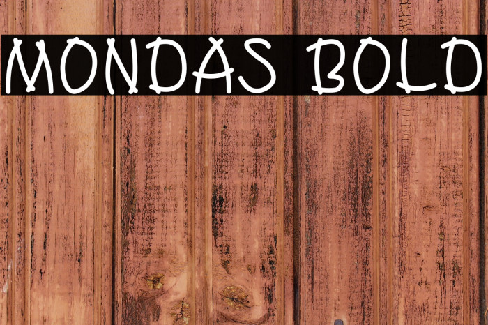 Mondas Bold Example 2
