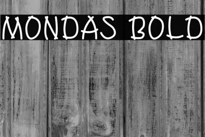 Mondas Bold Example 2