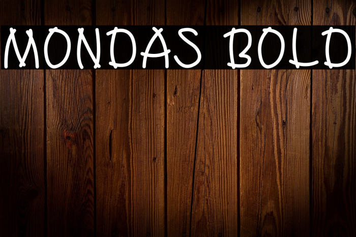 Mondas Bold Example 3