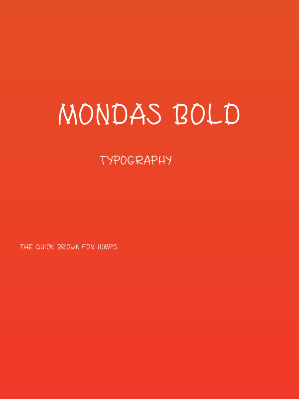 Mondas Bold Poster