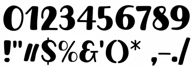 Monday Banana Font OTHER CHARS