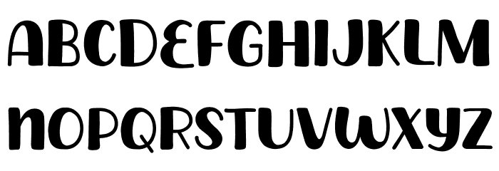 Monday Banana Font LOWERCASE