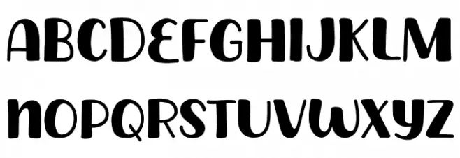 Monday Banana خط أحرف صغيرة