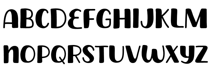 Monday Banana Font LOWERCASE