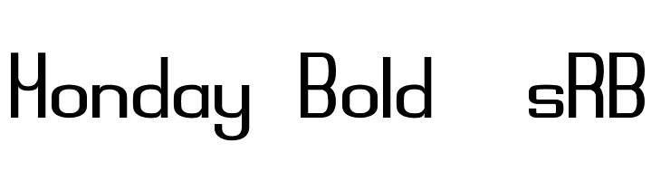 Monday Bold [sRB]  font caratteri gratis