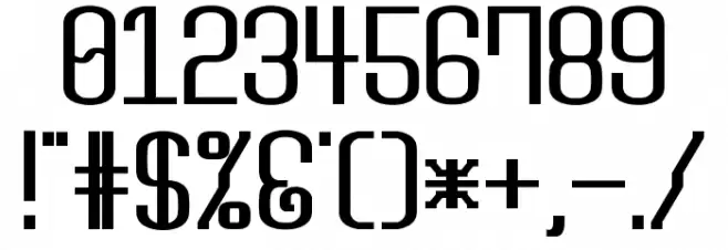 Monday Bold [sRB] Font OTHER CHARS