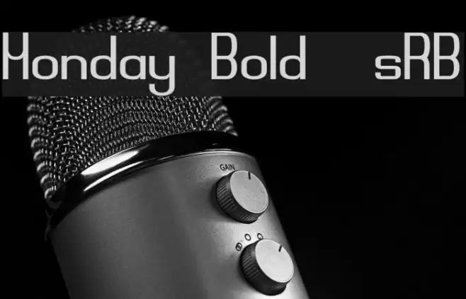 Monday Bold [sRB] Font examples