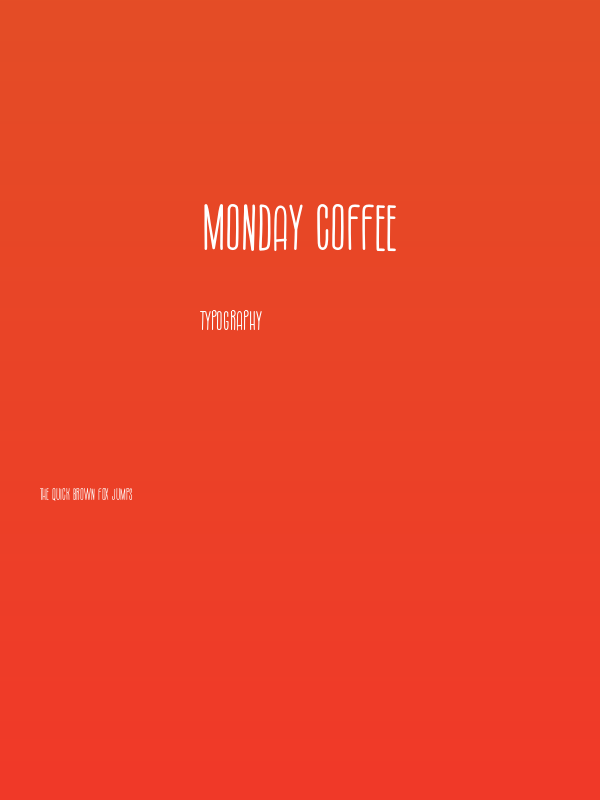 Monday Coffee Poster