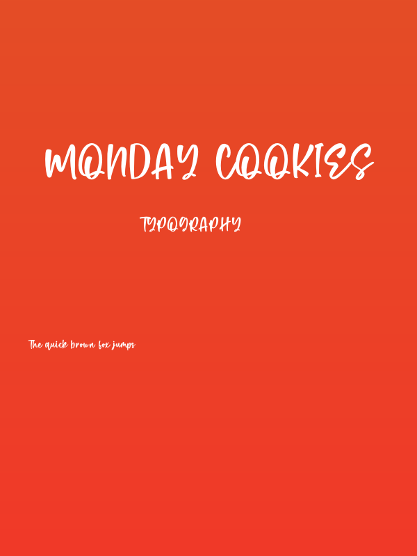 Monday Cookies Poster