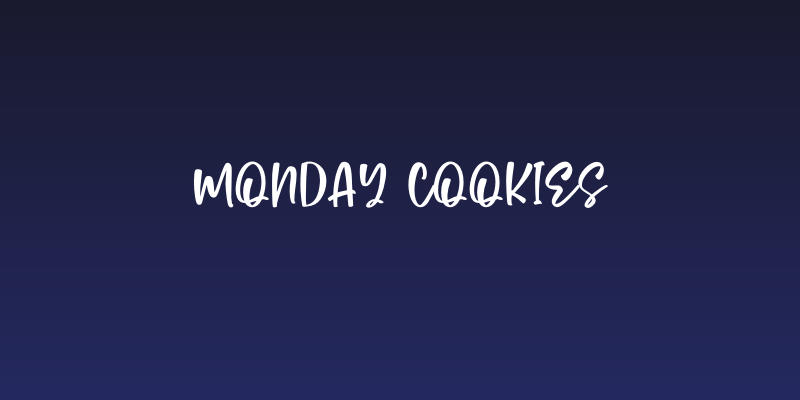 Monday Cookies Social Header