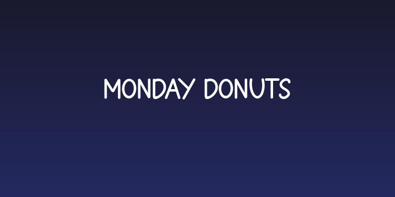 Monday Donuts Social Header