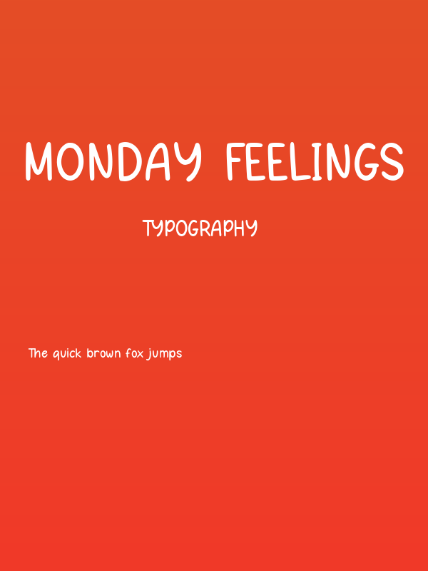 Monday Feelings Poster