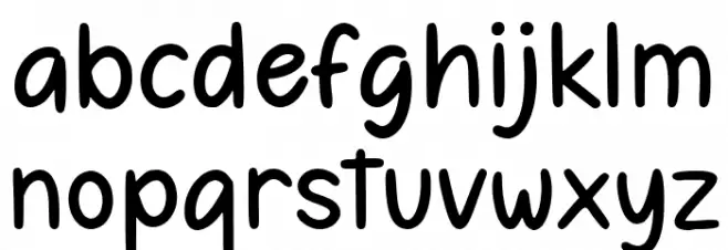 Monday Feelings Font LOWERCASE