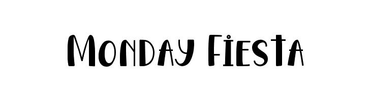Monday Fiesta  नि: शुल्क फ़ॉन्ट्स डाउनलोड