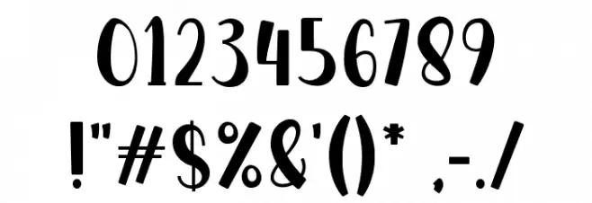 Monday Fiesta Font OTHER CHARS