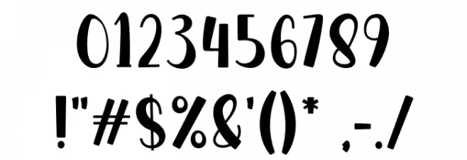 Monday Fiesta Font OTHER CHARS