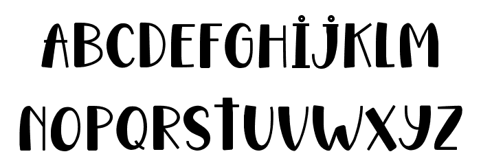 Monday Fiesta Font LOWERCASE