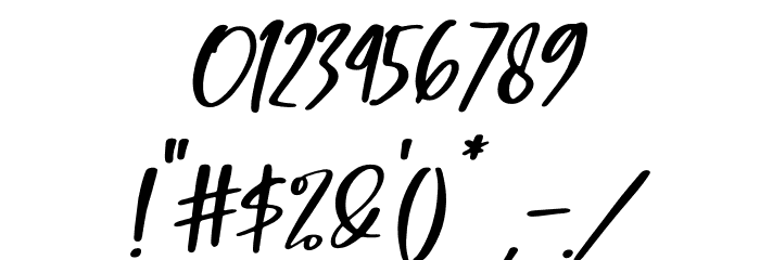 Monday Holiday Italic Font OTHER CHARS