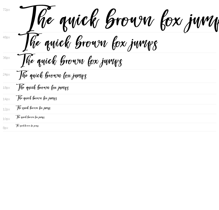 Monday Holiday Italic Waterfall