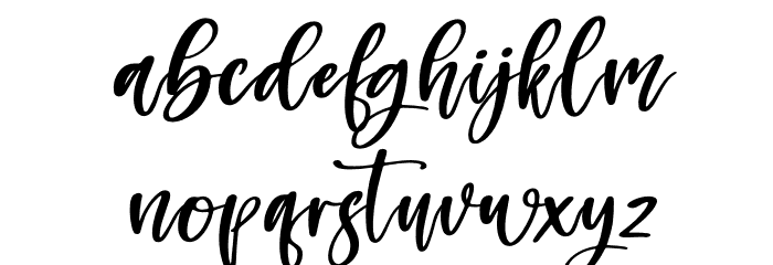 Monday Holiday Italic Font LOWERCASE