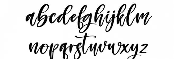 Monday Holiday Italic फ़ॉन्ट लोअरकेस