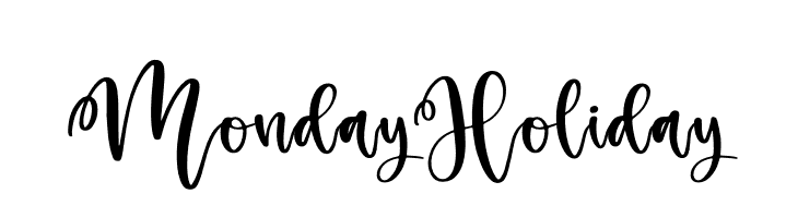Monday Holiday  Descarca Fonturi Gratis