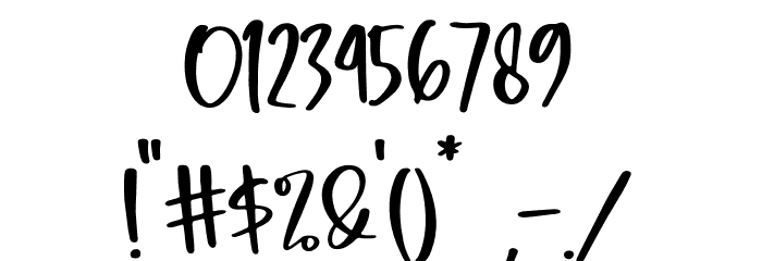 Monday Holiday Font OTHER CHARS
