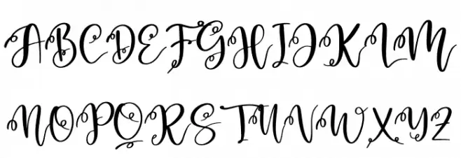 Monday Holiday Schriftart Groß