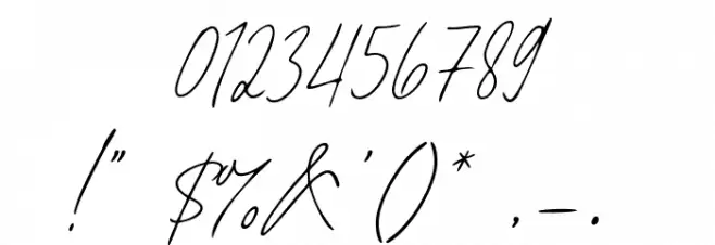 Monday July Шрифта ДРУГИЕ символов