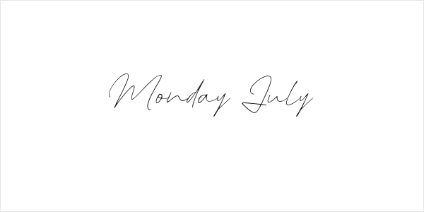 Monday July Logo