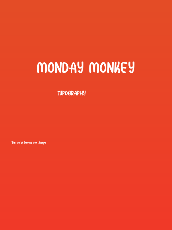 Monday Monkey Poster