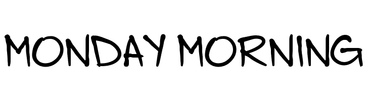 Monday Morning  Frei Schriftart Herunterladen