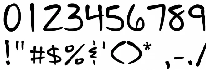 Monday Morning Font OTHER CHARS