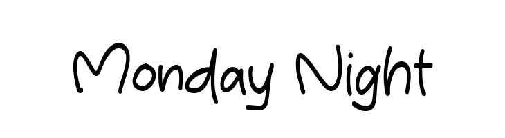 Monday Night  Frei Schriftart Herunterladen