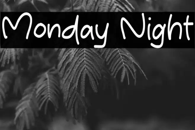 Monday Night Font examples