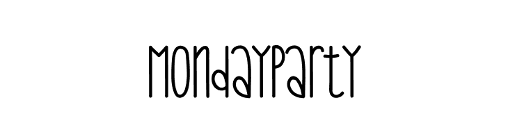 Monday Party  Free Fonts Download