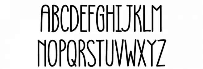 Monday Party Schriftart Groß