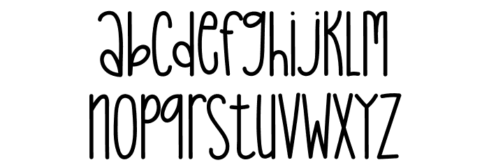 Monday Party Font LOWERCASE