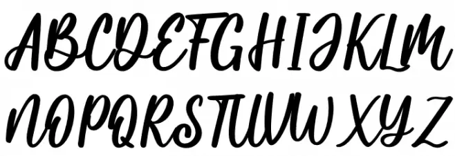 Monday-Personal Use Font Litere mari