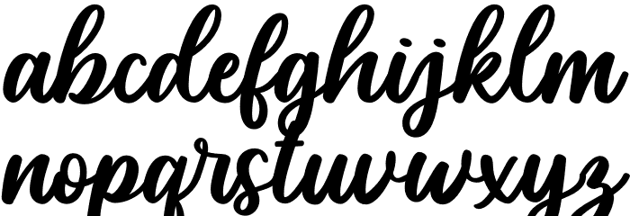 Monday-Personal Use Font LOWERCASE