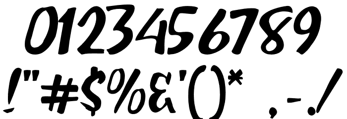 Monday Phobia Font OTHER CHARS