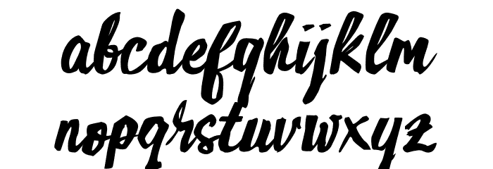 Monday Phobia Font LOWERCASE