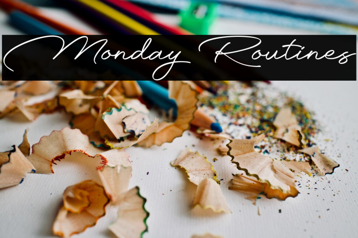Monday Routines Example 3
